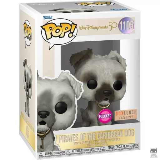 Figurine Funko POP Chien de Pirates des Caraïbes (Flocked) (Walt Disney World 50ème Anniversaire)