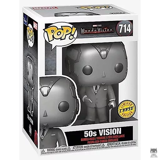 Figurine Funko POP Vision 50's (Chase) (Noir & Blanc) (WandaVision)
