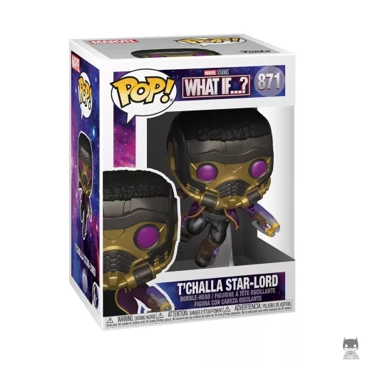 Figurine Funko POP T'Challa Star-Lord (Metallic) (What If...?)