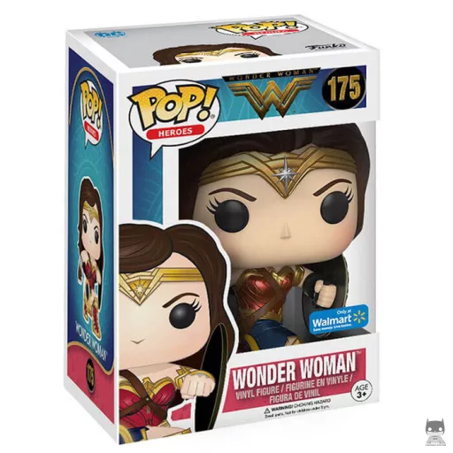 Figurine Funko POP Wonder Woman avec bouclier (Exclusive)