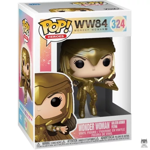 Figurine Funko POP Wonder Woman Armure en Or en vol (Metallic) (Pop! Vinyl)