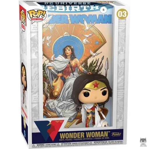 Figurine Funko POP Wonder Woman Rebirth on Throne (Wonder Woman 80ème anniversaire)