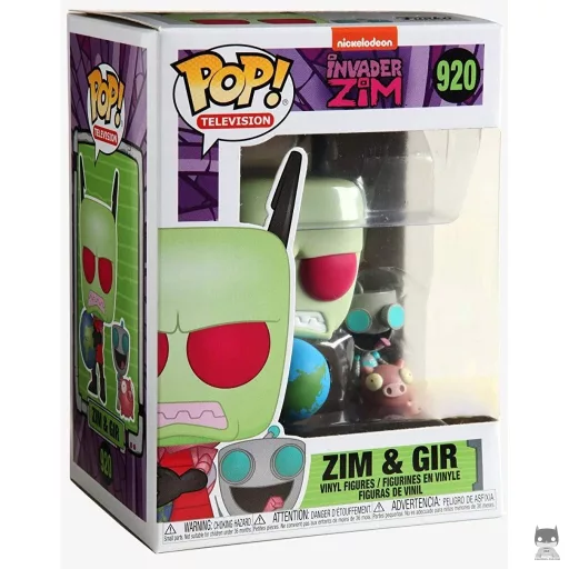 Figurine Funko POP Zim & Gir (Zim l'envahisseur)