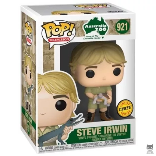 Figurine Funko POP Steve Irwin avec Tortue (Chase) (Zoo Australien)
