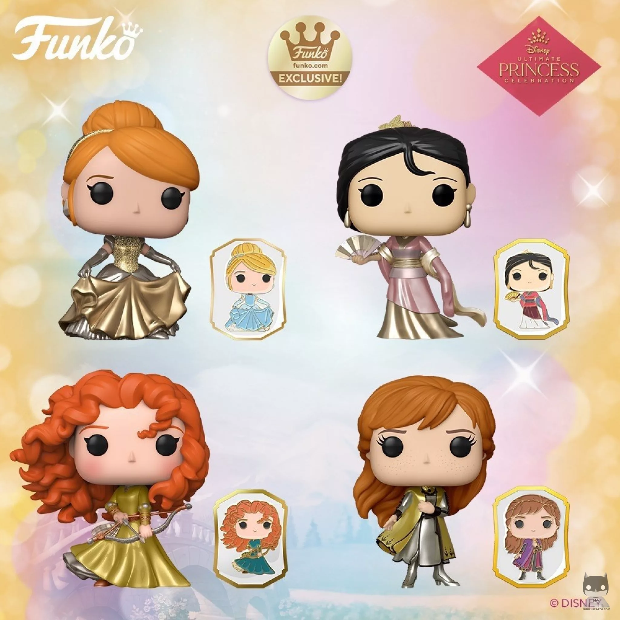 4 nouvelles princesses Disney en version Gold