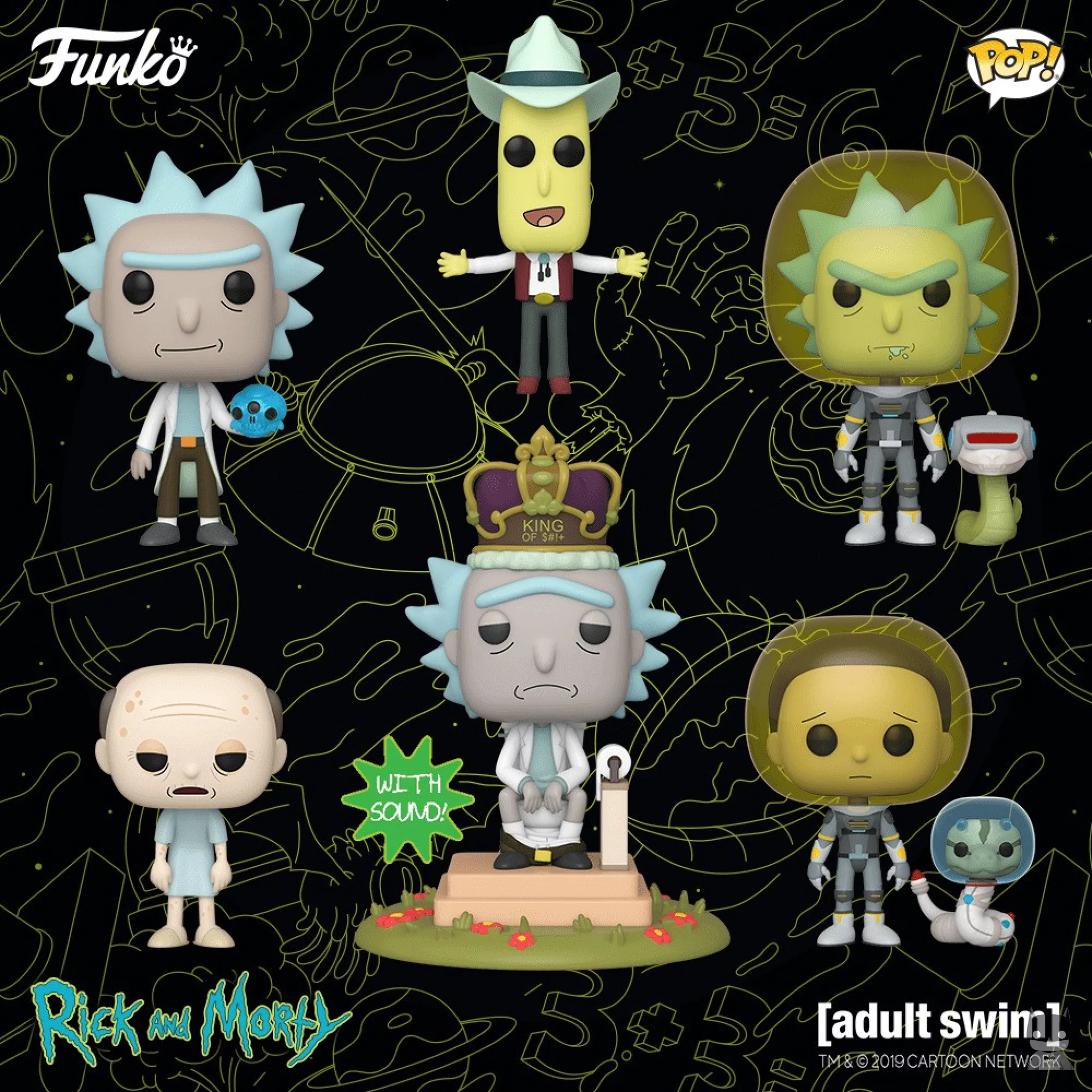 6 nouvelles POPs Rick and Morty