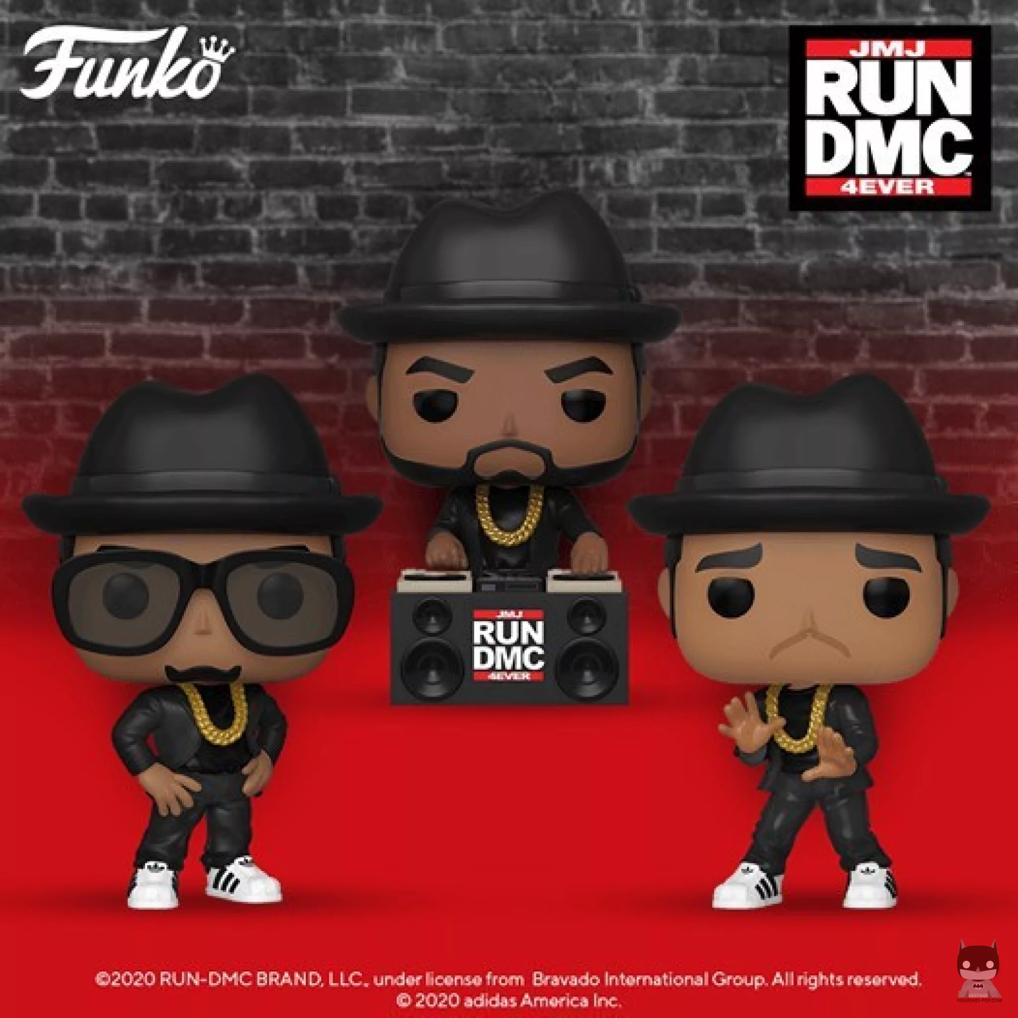 Les membres de RUN-DMC popifiés