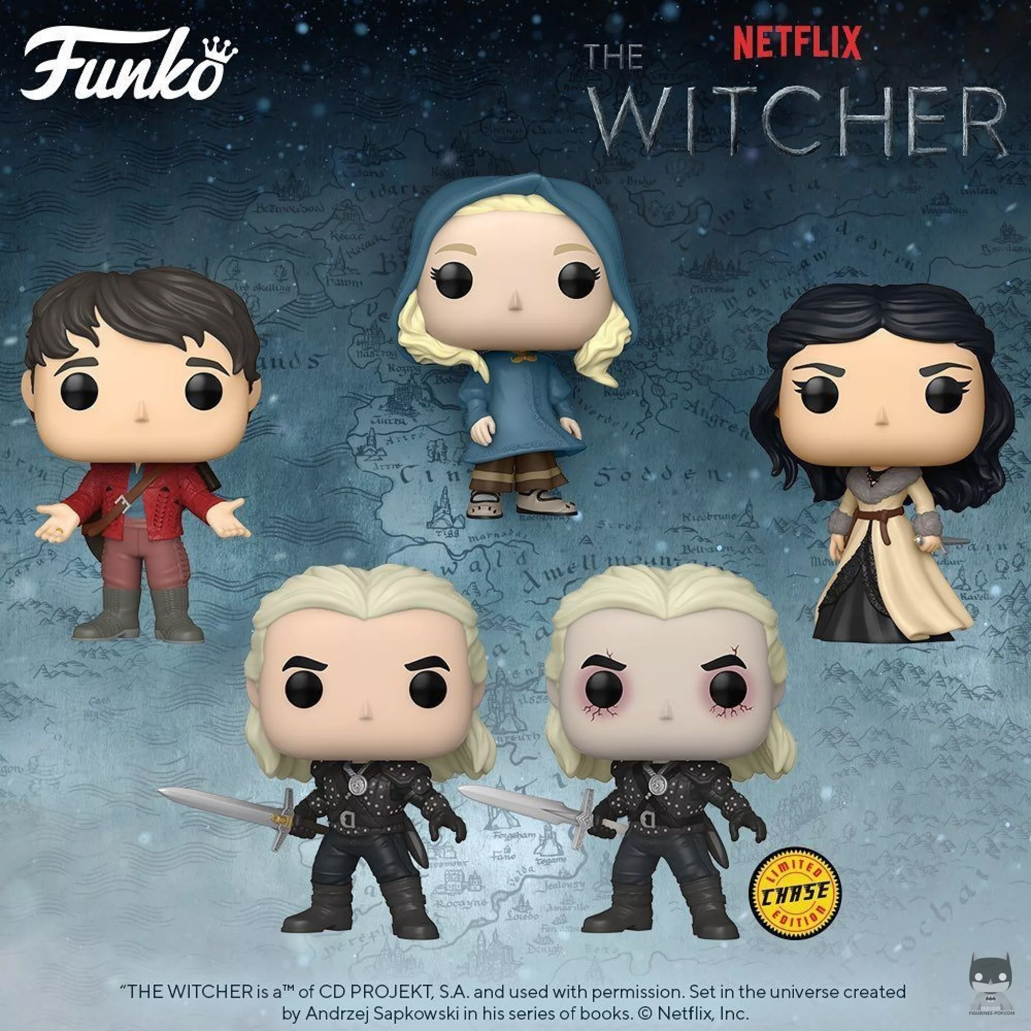 Les premières POP tirées de la série Netflix The Witcher