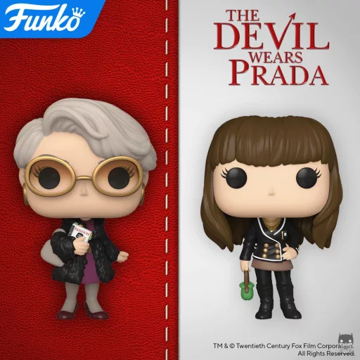 2 figurines POP pour le film Le Diable s'habille en Prada