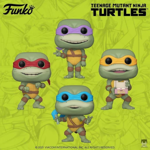 9 POP Tortues Ninja tirées du film Tortues Ninja 2 : Les héros sont de retour