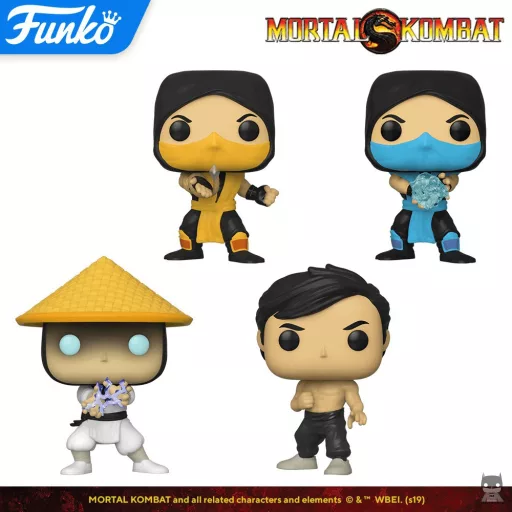 Des figurines POP des combattants de Mortal Kombat