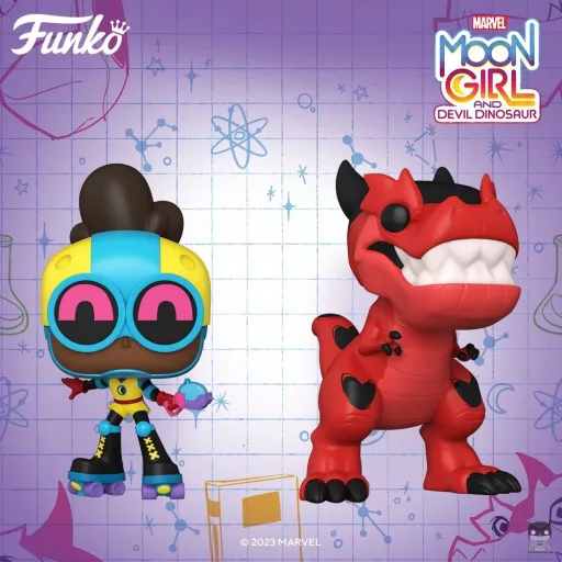 Deux POP pour Marvel Moon Girl and Devil Dinosaur