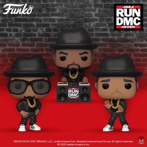 Les membres de RUN-DMC popifiés