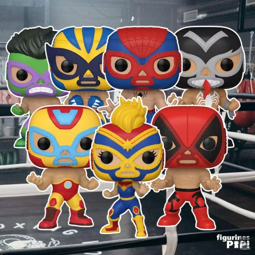 Les POP des catcheurs Marvel Lucha Libre