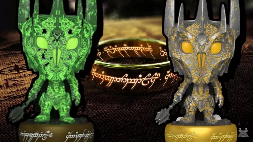 Sauron en Funko POP : l'inscription apparaît dans le noir
