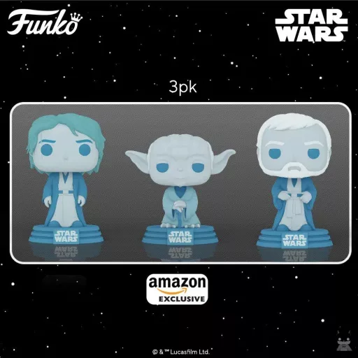 Un set de 3 POP Star Wars Force Ghost