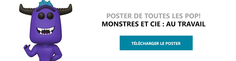 Poster Figurines POP Monstres et Cie : Au travail