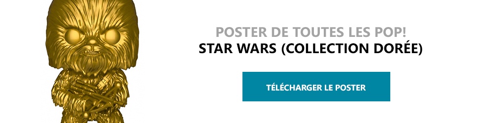 Poster Figurines POP Star Wars (Collection Dorée)