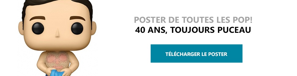 Poster Figurines POP 40 ans, toujours puceau