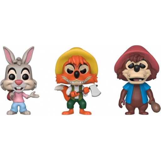 Figurine Funko POP Br'er Rabbit, Br'er Fox & Br'er Bear de Splash Mountain (Parcs Disney)