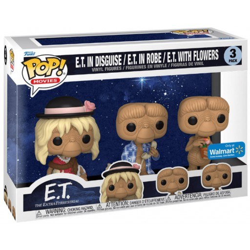 E.T. déguisé, E.T. en Peignoir & E.T. avec Fleurs