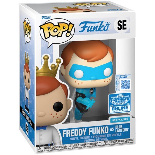 Freddy Funko en Blue Lantern (Translucent)