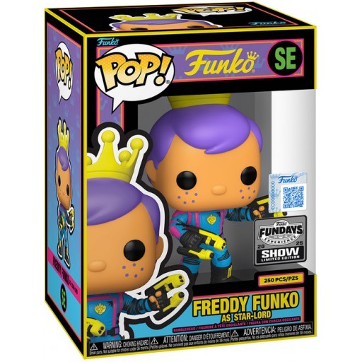 Freddy Funko en Star-Lord (Black Light)