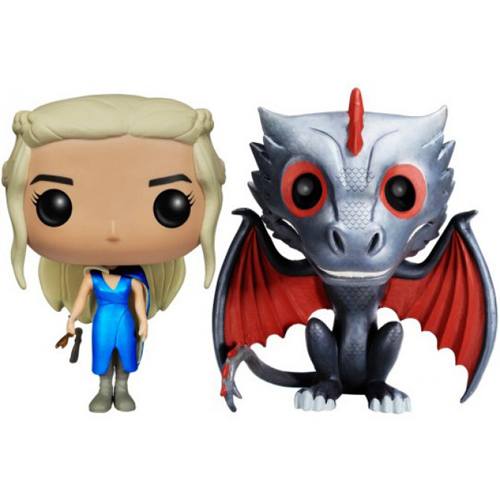 Figurine Funko POP Daenerys & Drogon (Metallic)