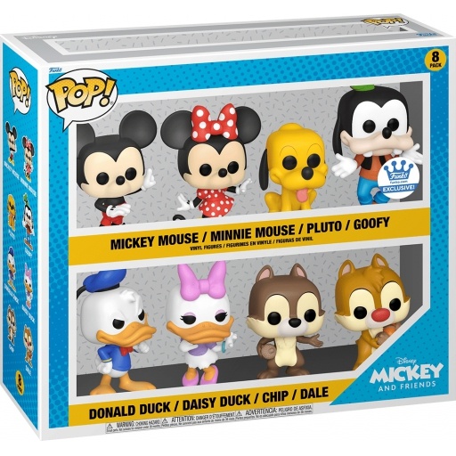 Mickey Mouse, Minnie Mouse, Pluto, Dingo, Donald Duck, Daisy Duck, Tic & tac