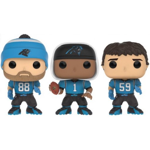 Figurine Funko POP Carolina Panthers Olsen, Newton & Kuechly (NFL)