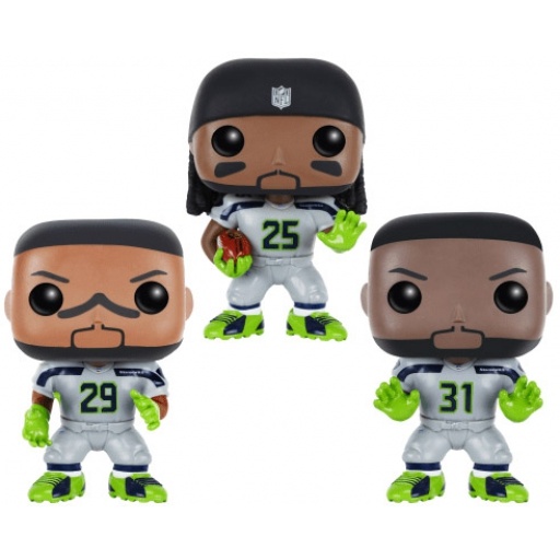 Figurine Funko POP Seahawks Thomas, Sherman & Chancellor (NFL)