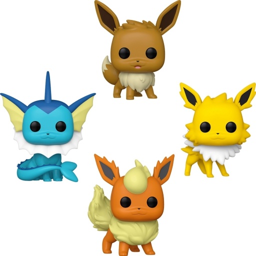 Figurine Funko POP Evoli, Aquali, Voltali & Pyroli (Pokémon)