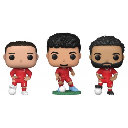 Figurine Funko POP Darwin Nunez, Mohamed Salah & Luis Diaz (Liverpool) (Premier League (Championnat Anglais Football))