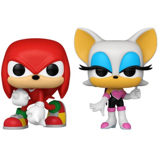 Figurine Knuckles & Rouge (Sonic le Hérisson)