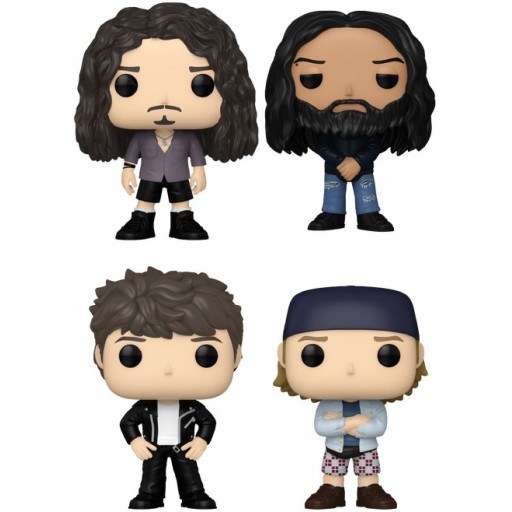 Figurine Chris Cornell, Kim Thayil, Ben Shepherd & Matt Cameron (Soundgarden)