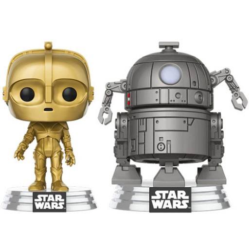Figurine Funko POP C-3P0 & R2-D2 (Star Wars : Concept Series)
