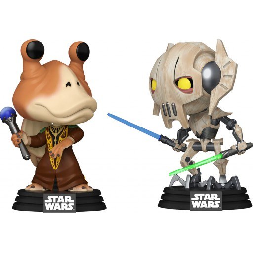 Figurine Jar Jar Binks vs Général Grievous (Star Wars : The Clone Wars)