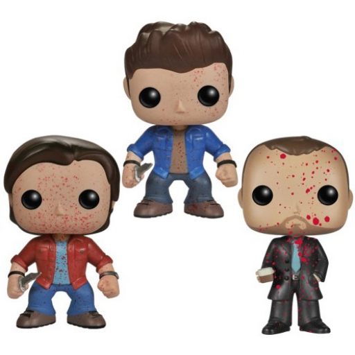 Figurine Funko POP Sam, Dean & Crowley (Supernatural)