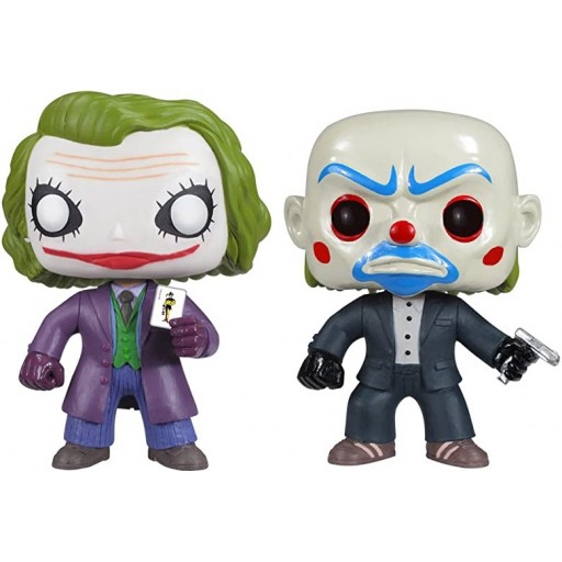 Figurine Funko POP Joker & Joker en Braqueur de Banque (Glow in the Dark) (Trilogie The Dark Knight)