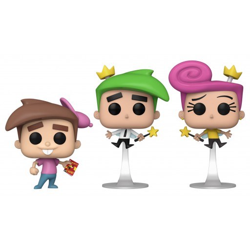Figurine Funko POP Timmy Turner, Wanda & Cosmo (Mes Parrains sont Magiques)