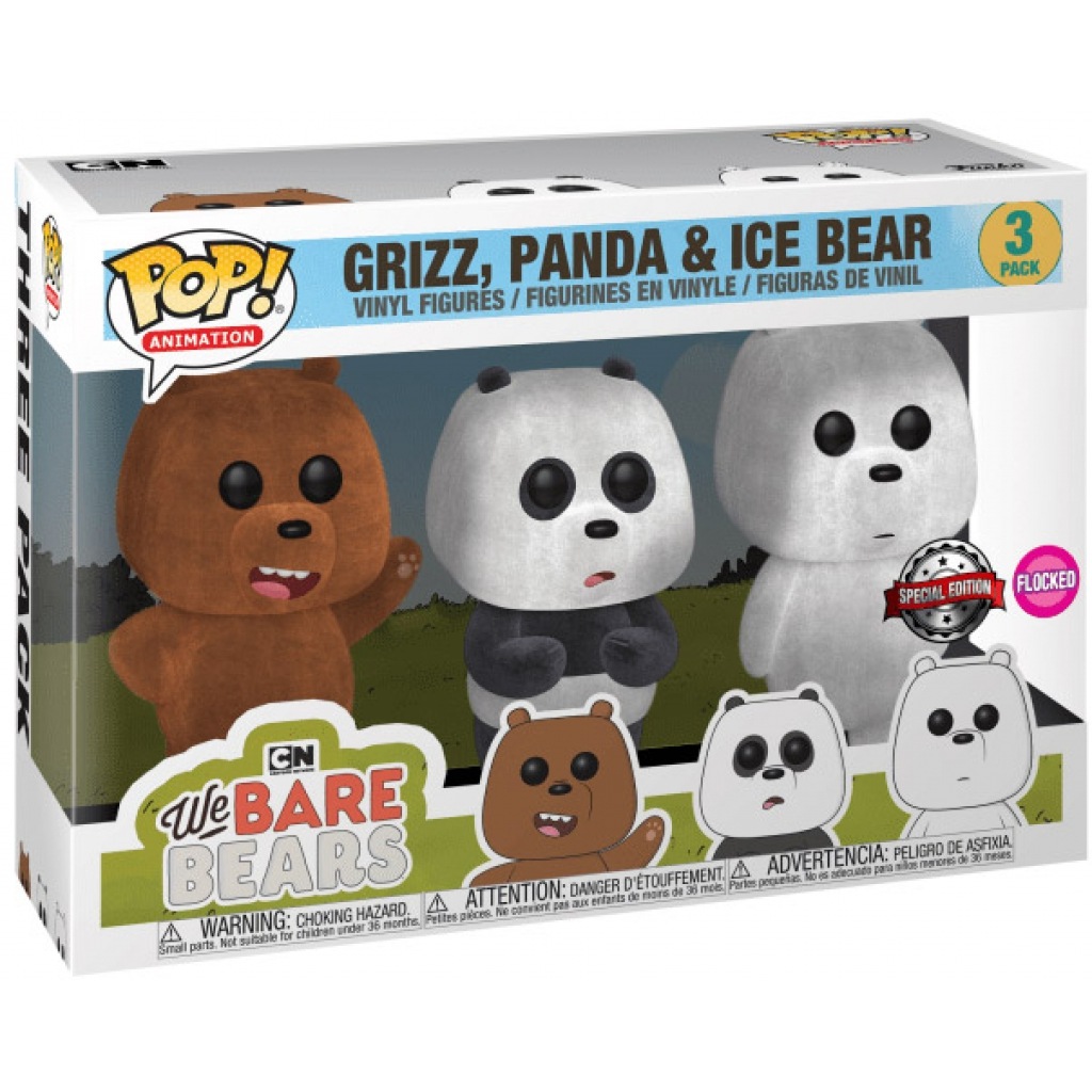 Grizzly, Panda & Polaire (Flocked)