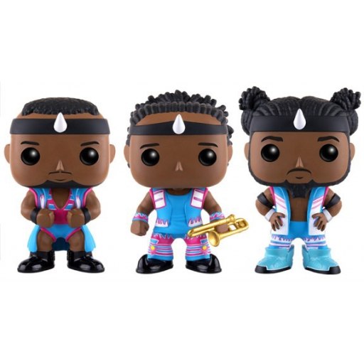 Figurine Funko POP Big E, Xavier Woods & Kofi Kingston (WWE)