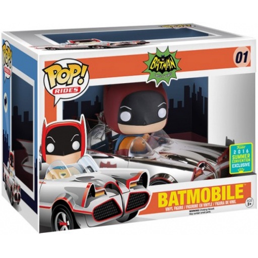 Batman avec Batmobile (Chrome)