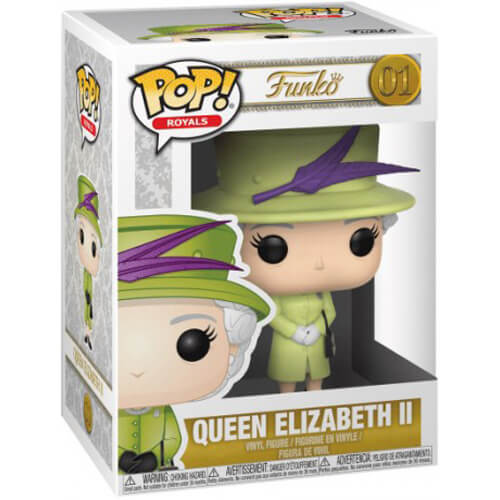 Queen Elizabeth II en tenue verte