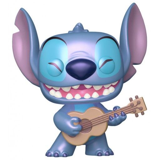 Figurine Funko POP Stitch avec Ukulele (Supersized & Nacré) (Lilo and Stitch)