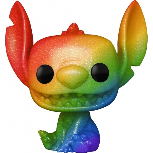 Figurine Funko POP Stitch souriant (Rainbow & Diamond Glitter) (Lilo and Stitch)