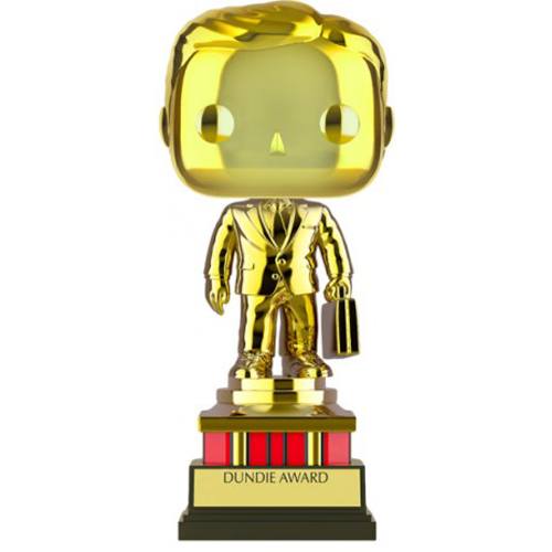 Figurine Funko POP Dundie Award (Chrome) (Doré) (The Office)