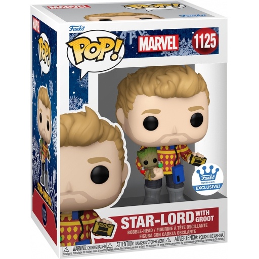 Star-Lord avec Groot dans sa boîte