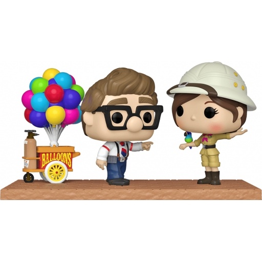 Figurine Funko POP Carl & Ellie avec Chariot de Ballons (Là-Haut)