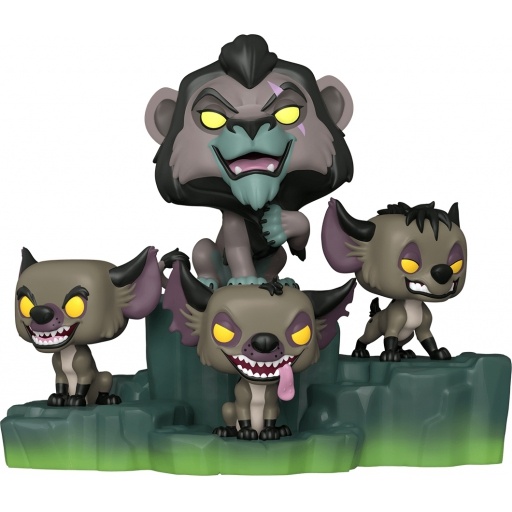 Figurine Villains Assemble : Scar avec Hyènes (Villains Disney)